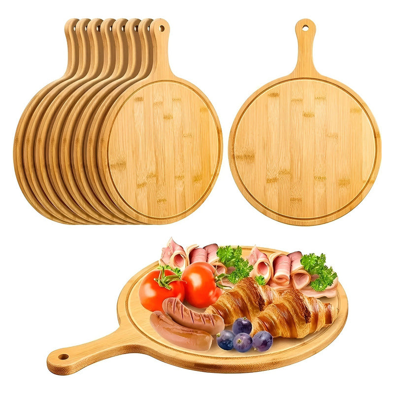 3 Tabla Para Picoteo Tabla Rustica Tabla Pizza Mader 25x35cm