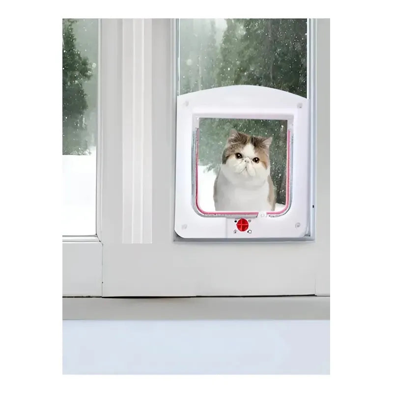 Puerta Para Mascotas Pet Store M Blanca, Abatible Para Gatos Blanco