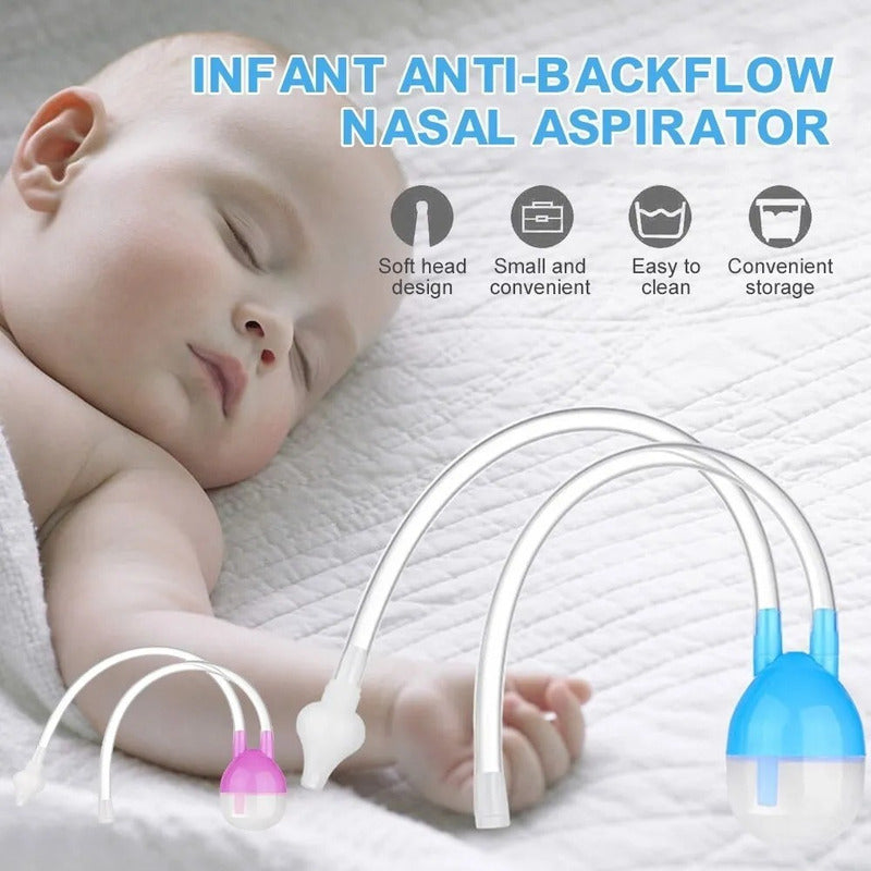 Pack X2 Aspirador Nasal Bebe Aspirador Nasal Con Deposito