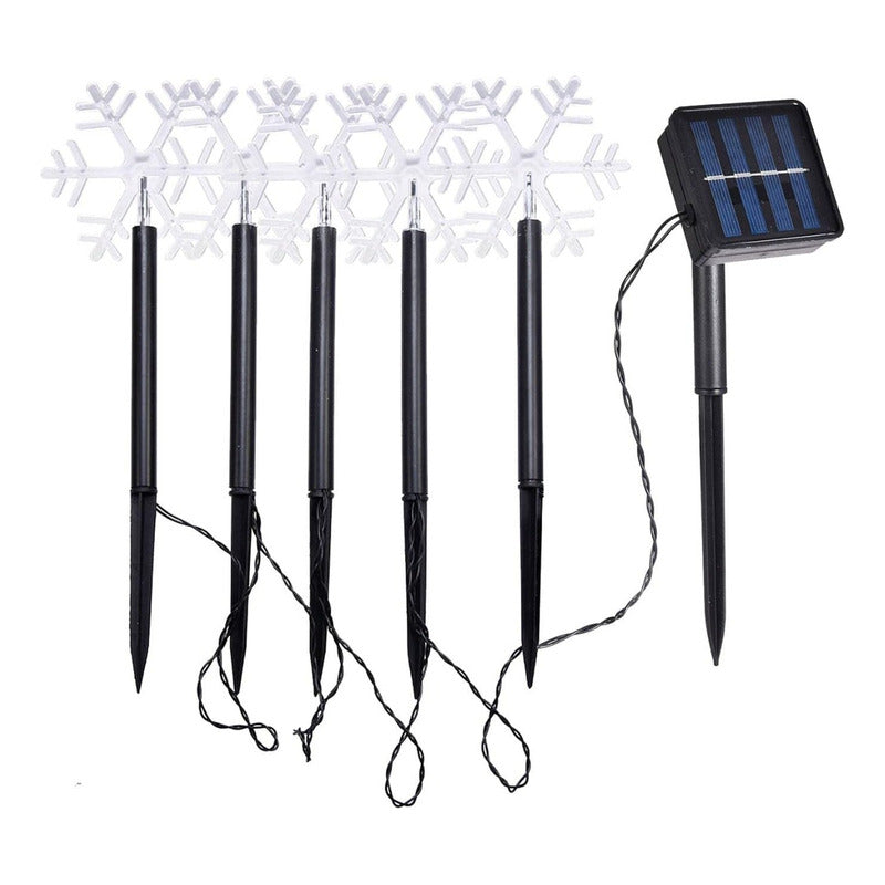 5 Luces Solares Exterior Guirnaldas Solares Lampara Jardin