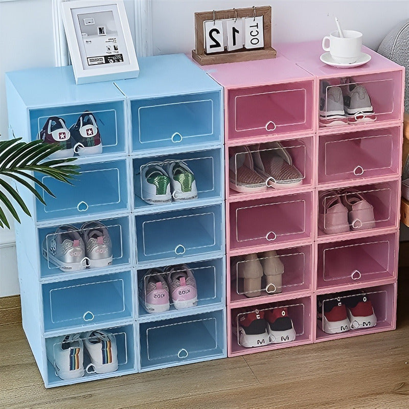 2 Caja Organizadora De Zapatos Cajas De Almacenamiento Cajon