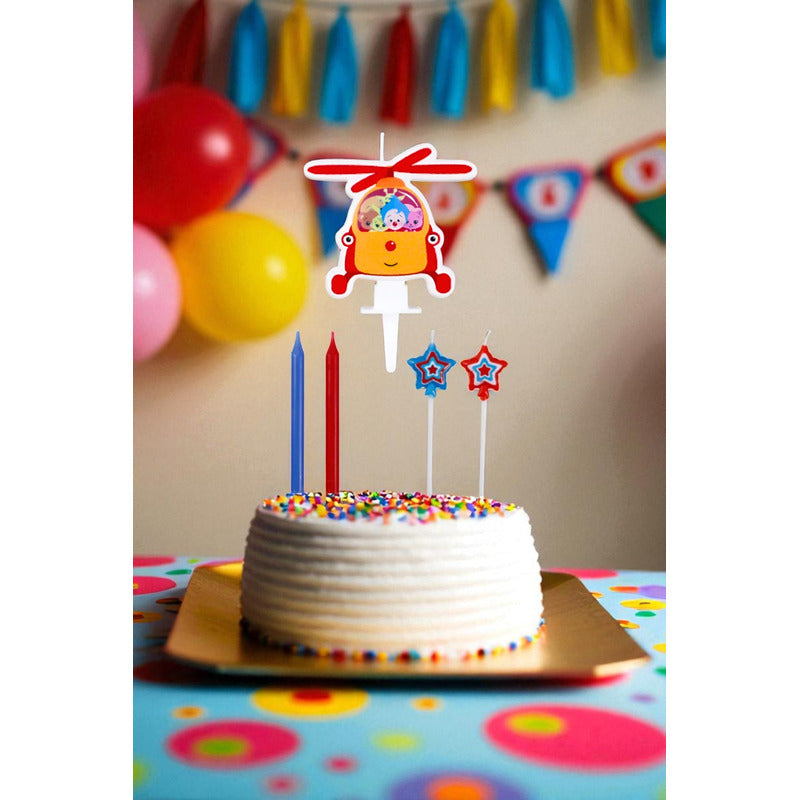 Set 7 Velas Plim Plim Feliz Cumpleaños Vela Plim Plim Fiesta