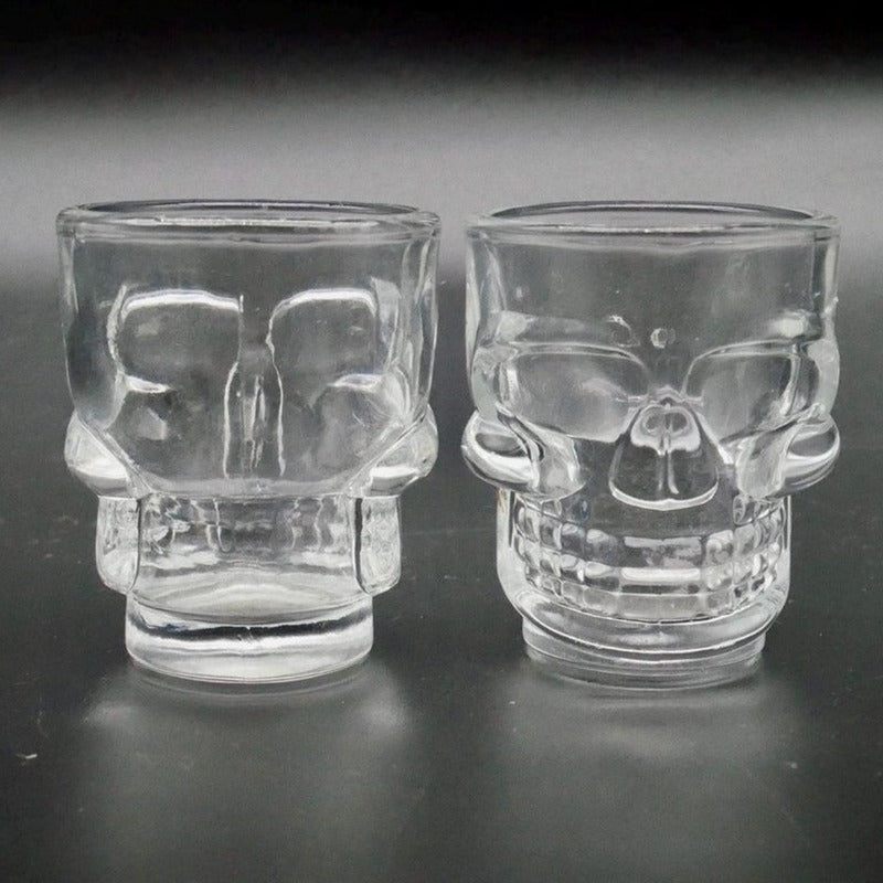 Set 12 Vaso Shot Calavera Tequilero Vasos Shoperos De Vidrio