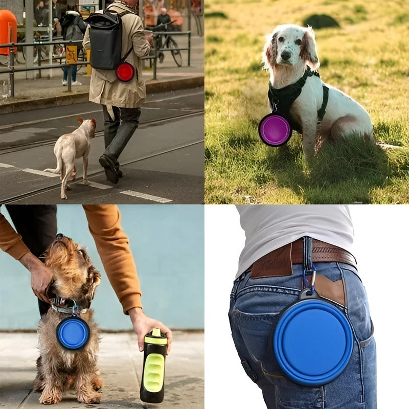 Plato De Goma Plegable Portatil Plato Mascotas Portatil 833