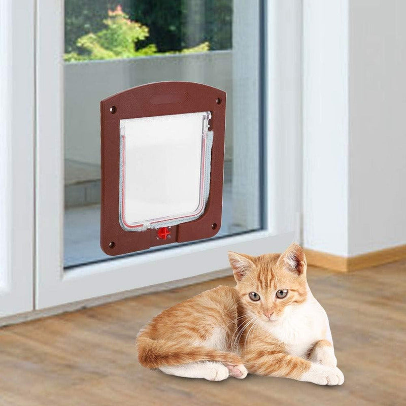 4 Puerta Para Mascotas Puerta Gatera Puerta Abatible Perro