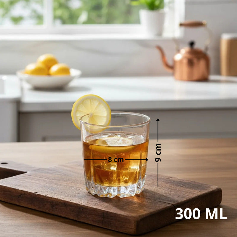 X6 Vaso De Whisky Vasos De Vidrio Vasos Whisky Vidrio 300 Ml