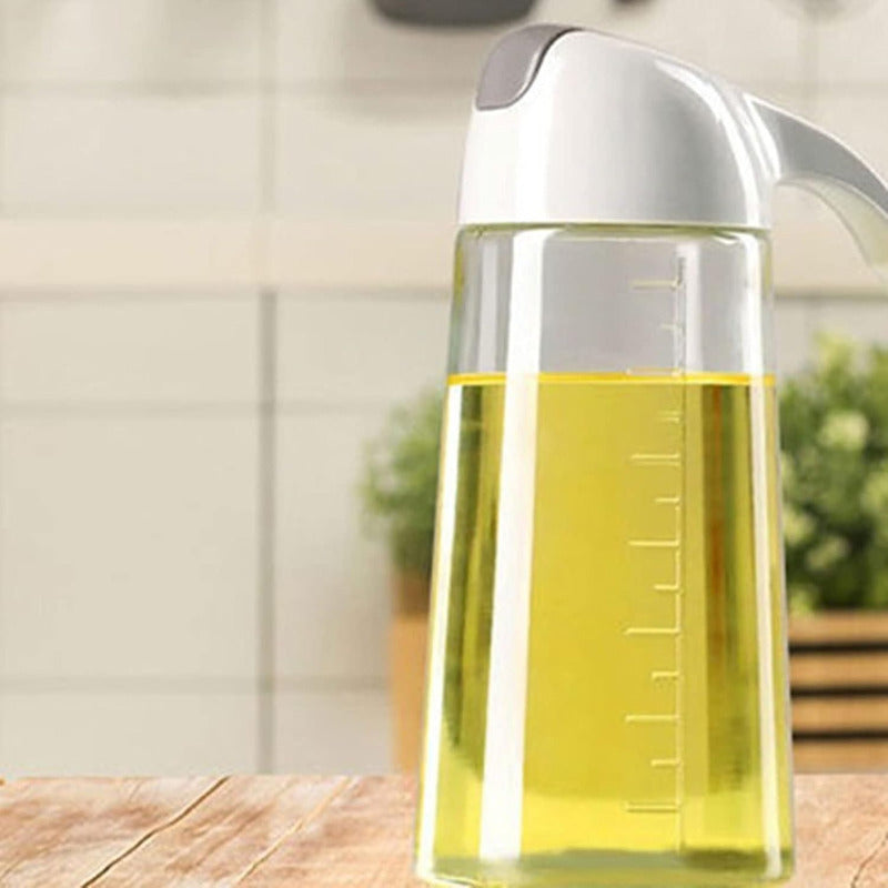 2 Aceiteras Botellas De Aceite Botella Vidrio Alcuza Vidrio