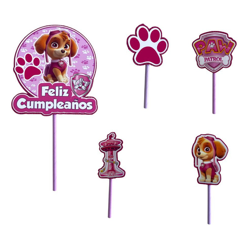 Topper Skye Topper Torta Cotillon Paw Patrol Cup Cake Fiesta