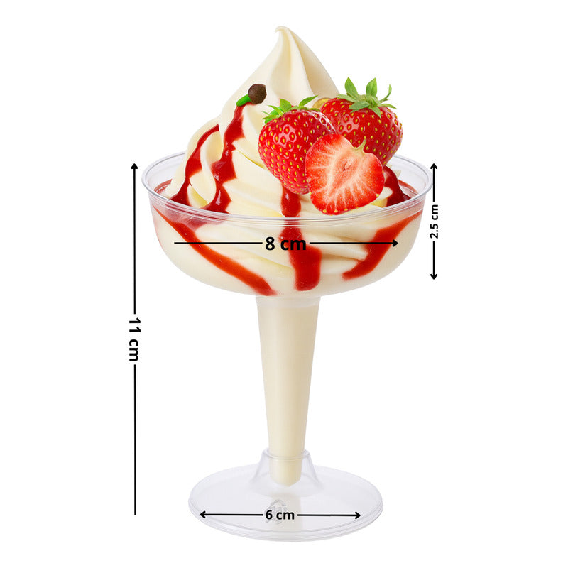 6 Copas De Acrilico Copas Para Helado Copa De Postres 120 Ml