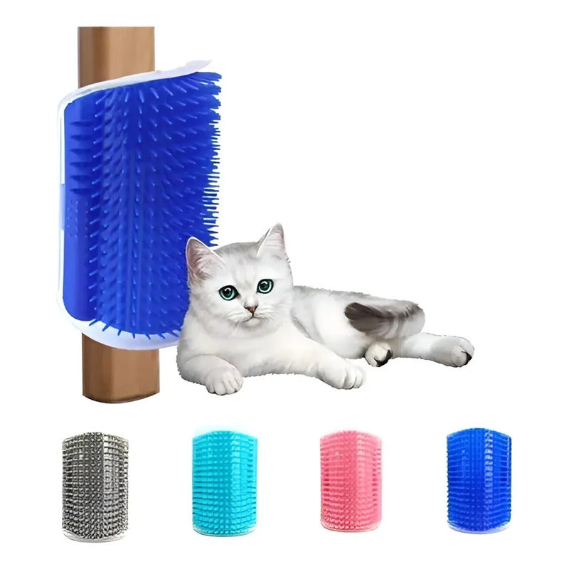 X2 Rascador Gato Yerba Gatera Rascado Para Gato Cepillo Gato Azul
