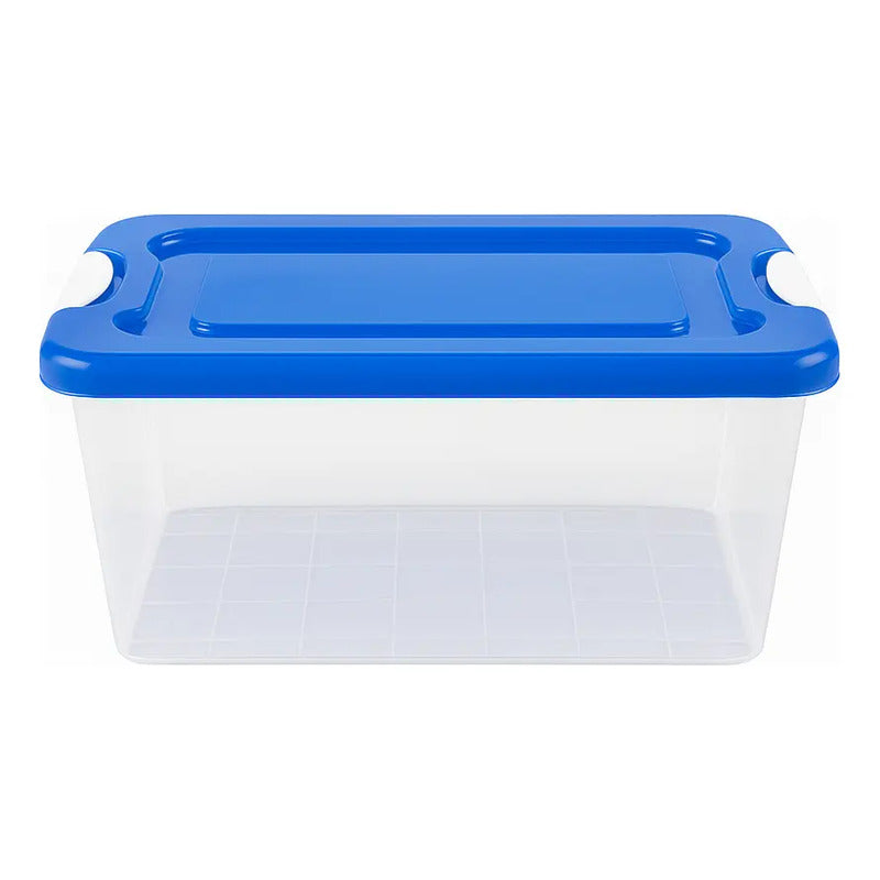 Caja Organizadora Almacenamiento Transparente Aplilable 28 L Transparente Lisa