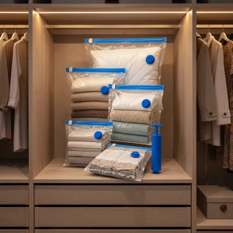 5und Bolsas Organizadoras Viaje Al Vacio Hogar Bomba Manual