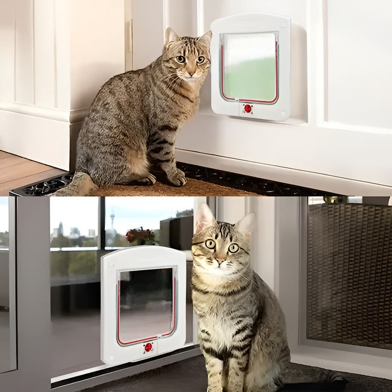 4 Puerta Para Mascotas Puerta Gatera Puerta Abatible Perro