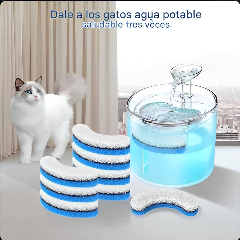 4 Filtro Fuente Agua Gato Filtro Bebedero Perro Dispensador