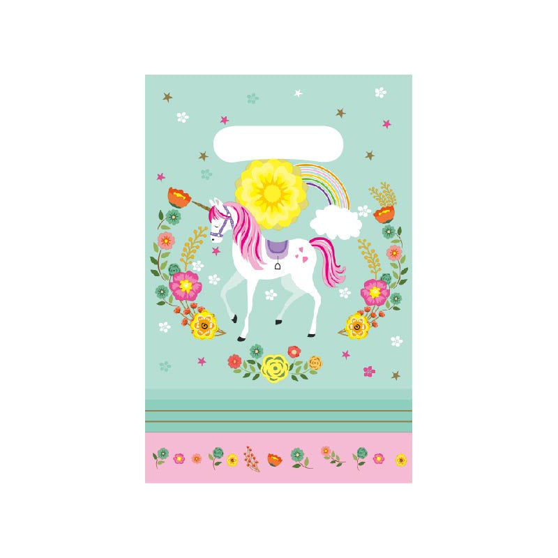 20 Bolsas Para Piñata Bolsas Dulces Bolsa Fiesta Unicornio