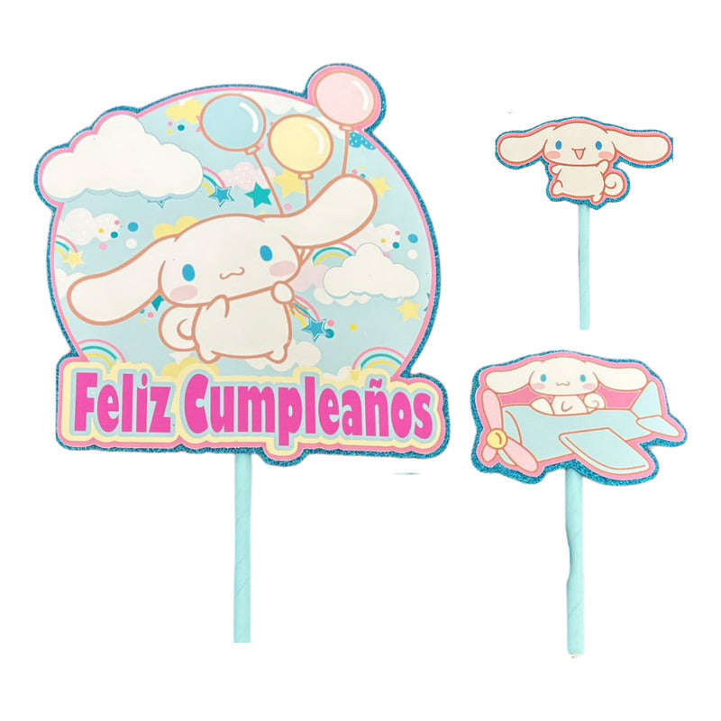 Topper Deco Torta Cotillon Cinnamonroll Cup Cake Fiestas