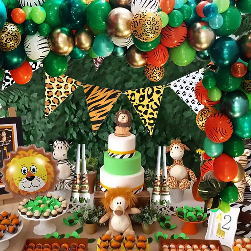 X6 Silbato Safari Fiesta Decoración Feliz Cumpleaños Safari Safari