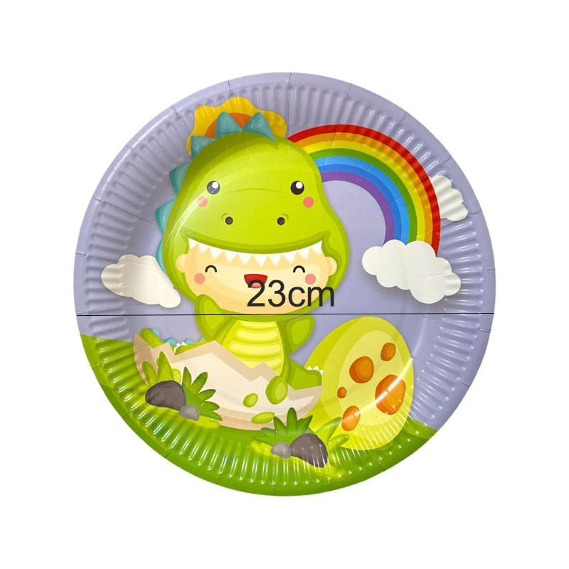 10 Platos Desechables Dinosaurio Platos Cumpleaños Dinosauri