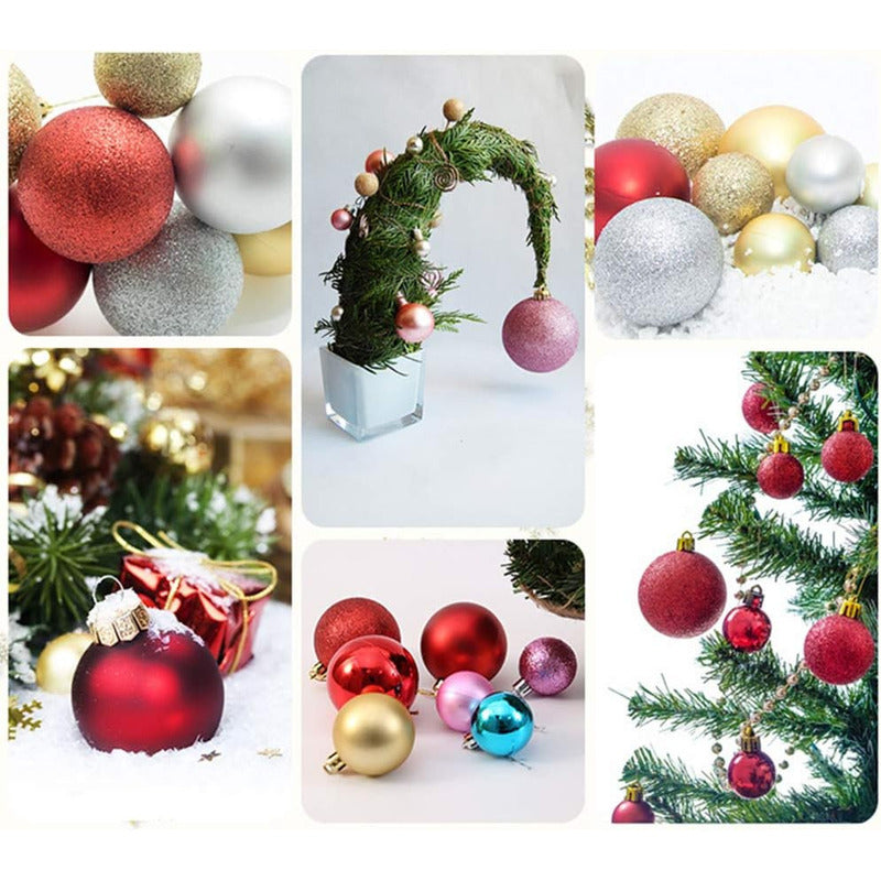 Esferas Navidad 5 Cm Brillante Mate 20 Unid Vitrineon Cl