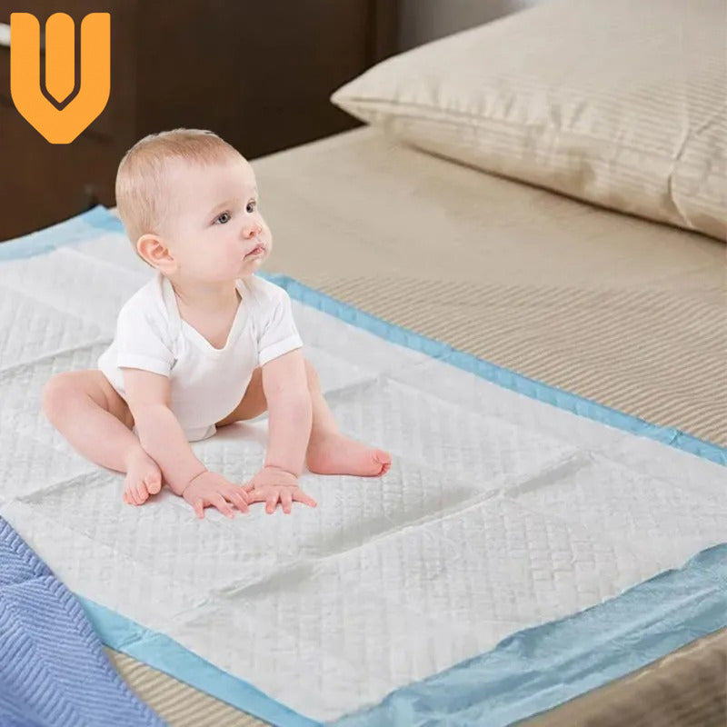 60 Almohadillas Desechable Bebe Protector Cama Bebe 45x60