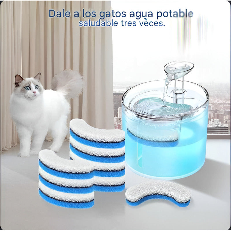 4 Filtro Fuente Agua Gato Filtro Bebedero Perro Dispensador