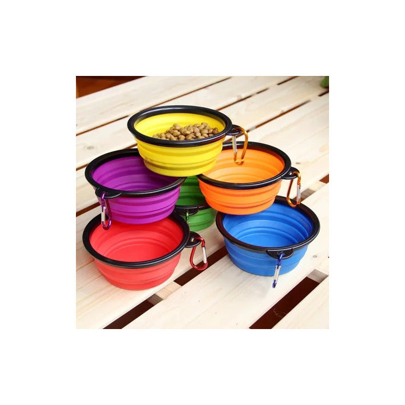 Plato De Goma Plegable Portatil Plato Mascotas Portatil 833