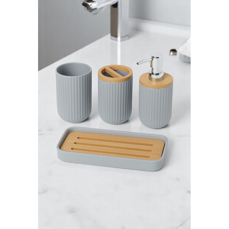 Set 4 Accesorios Bano Accesorios Para Baño Set De Baño Jabon