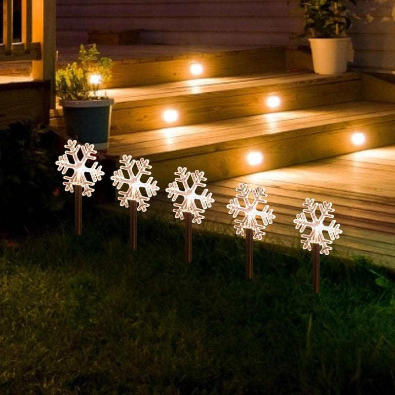 5 Luces Solares Exterior Guirnaldas Solares Lampara Jardin