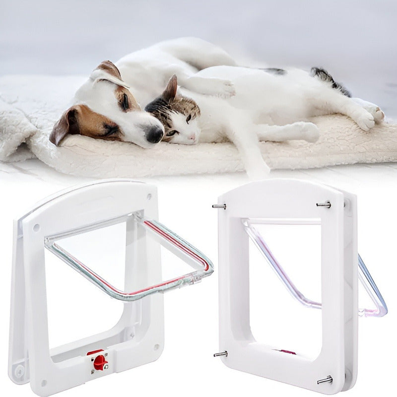 4 Puerta Para Mascotas Puerta Gatera Puerta Abatible Perro