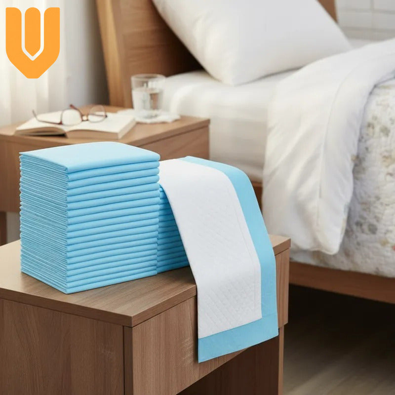 60 Almohadillas Desechable Bebe Protector Cama Bebe 45x60