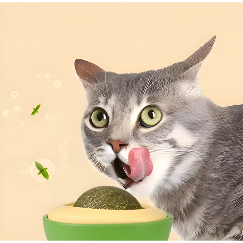 Pack 5 Juguete Catnip Para Gato Bola Giratoria Catnip Hierba