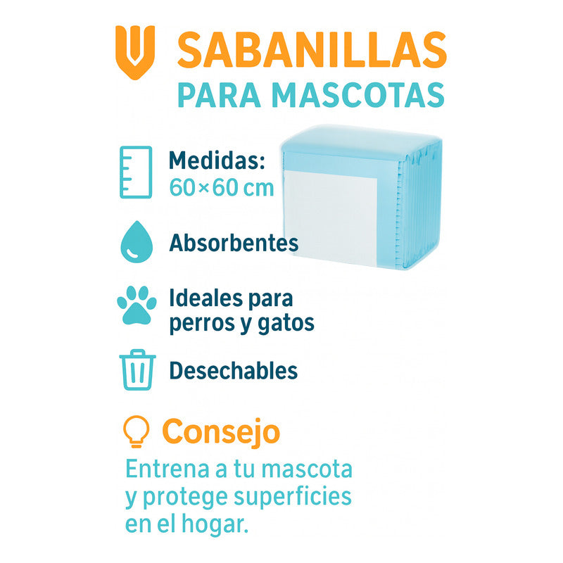 X60 Baño De Perro Sabanilla Perro Paños De Perros 60x60cm