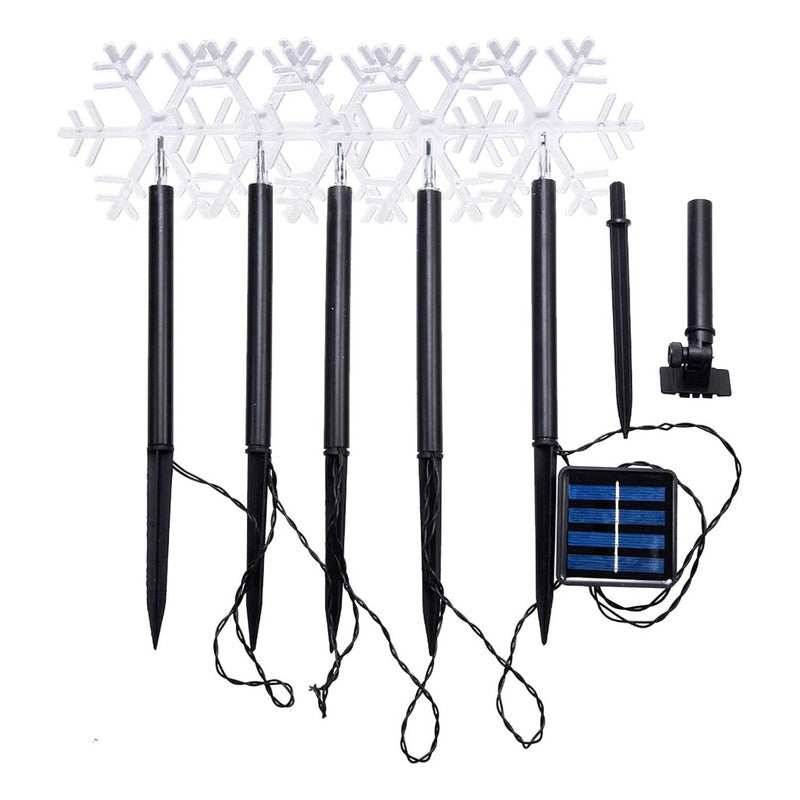 5 Luces Solares Exterior Guirnaldas Solares Lampara Jardin