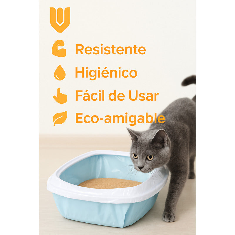 12 Bolsa Sanitarias Desechables Bolsas Arenero Gatos 40x35cm Multicolor