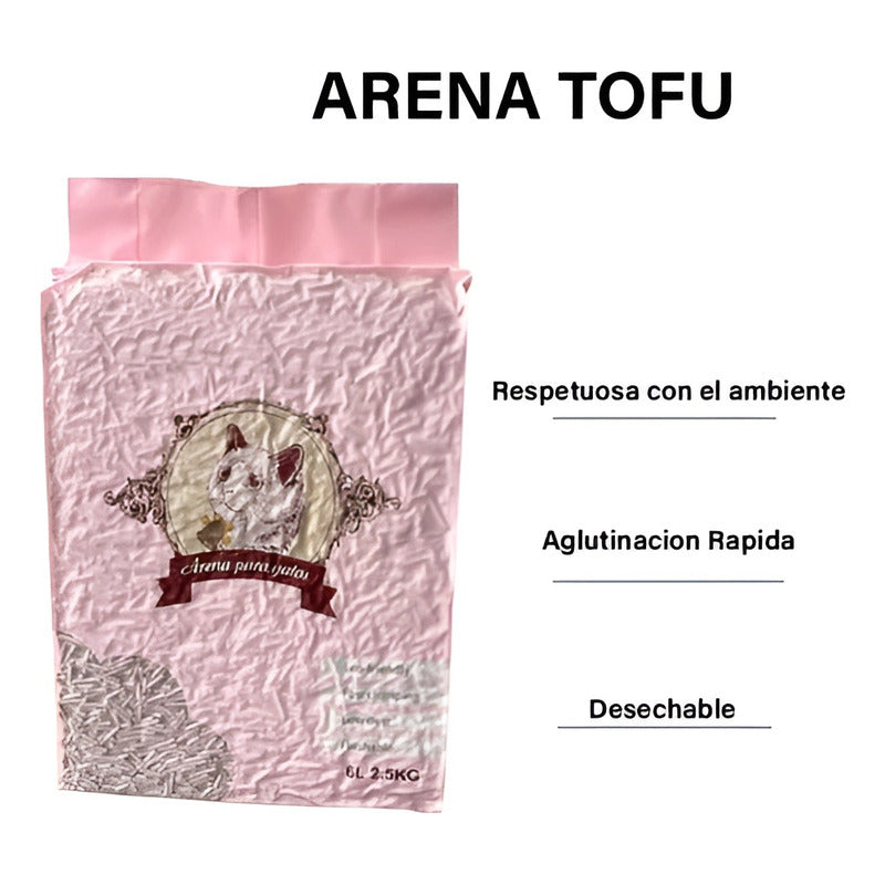 X2 Arena De Tofu Arena Sanitaria Arena Para Gatos Tofu 2,5kg