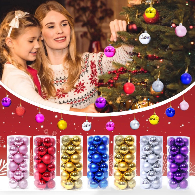 Esferas Navidad 5 Cm Brillante Mate 20 Unid Vitrineon Cl