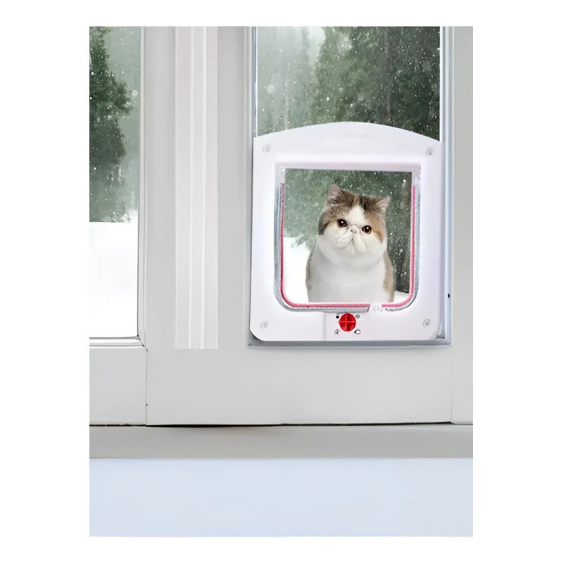 Puerta De Paso Para Gatos Y Perros, Puerta Blanca Para Mascotas Puerta Para Mascotas Puerta Gatera Puerta Abatible Perro