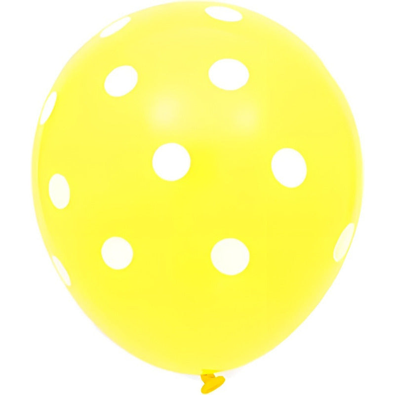 Pack X6 Globos Lunares Cumpleaños Globo Unicolor Decoracion