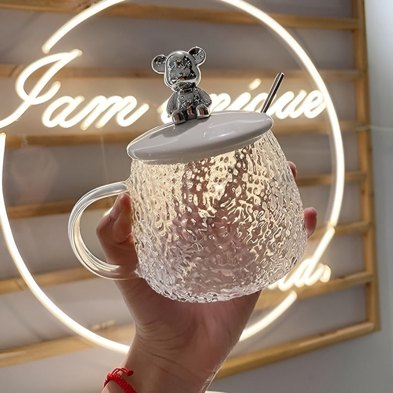 4 Taza Vasos Para Cafe Taza De Cafe Taza De Vidrio Cuchara