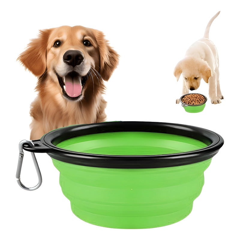 Plato De Goma Plegable Portatil Plato Mascotas Portatil 833