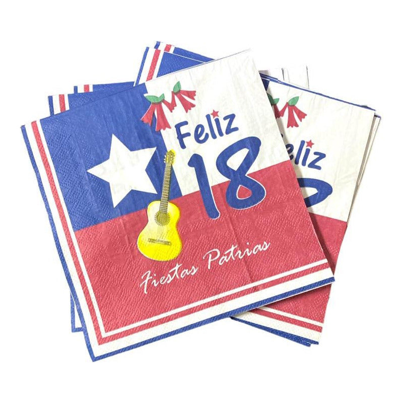 Set Vasos Servilletas Platos Decoracion Fiestas Patrias 458