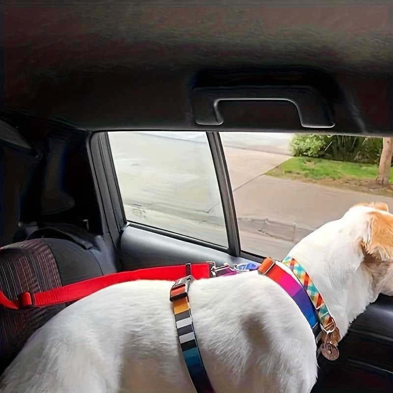 Cinturón De Seguridad Auto Perro Correa Cinturón 2 En 1