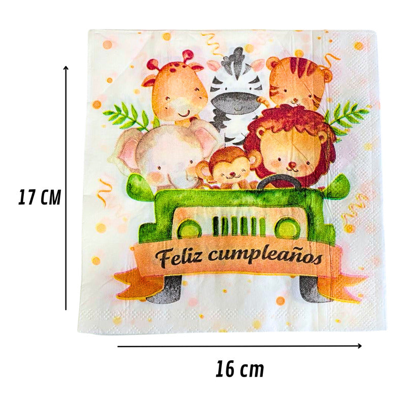 Decoración Safari Set Cumpleaños Vajilla Safari Cumpleaños