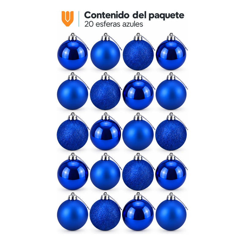 20 Esferas Navideñas Adorno Hogar Arbol Bolas Decorativa 7cm Esferas Navideñas, Bolas De Navidad, Bambalinas Doradas, Adornos Para Árbol, Pack 20, Esferas 7 Cm Esferas Navideñas Doradas Pack 20 7cm
