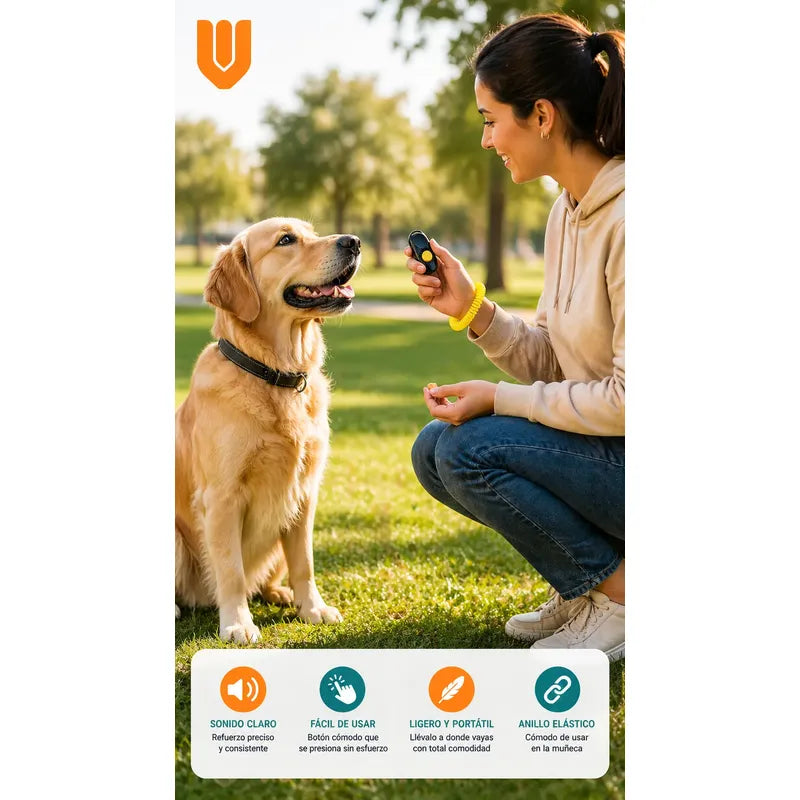 Accesorio Entrenamiento Canino Portatil Plastico Incluye Mul Azul