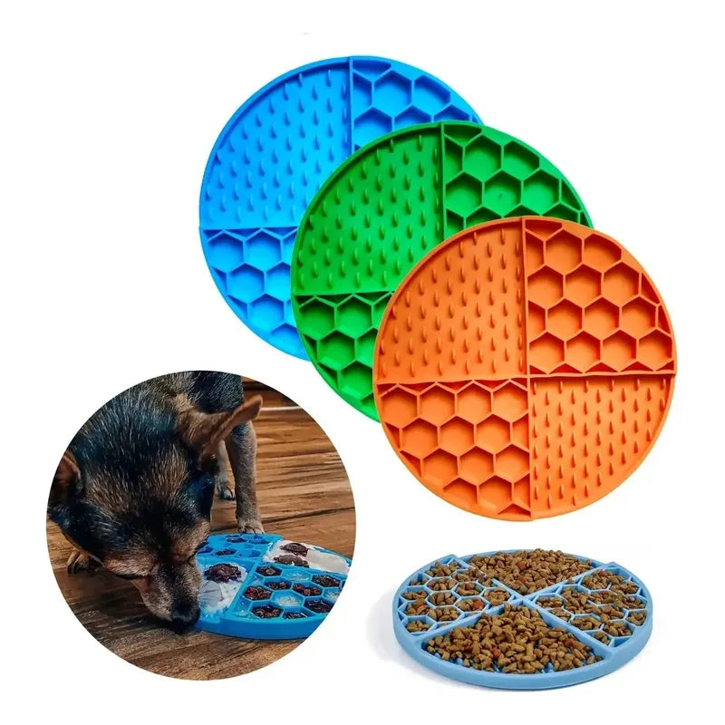 Lickimat Comida Mascotas Dispensador Alimento Perros Gatos Multicolor