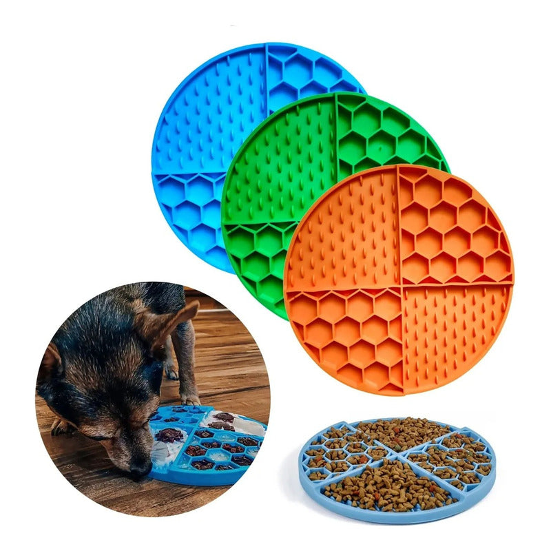 Lickimat Comida Mascotas Dispensador Alimento Perros Gatos Multicolor