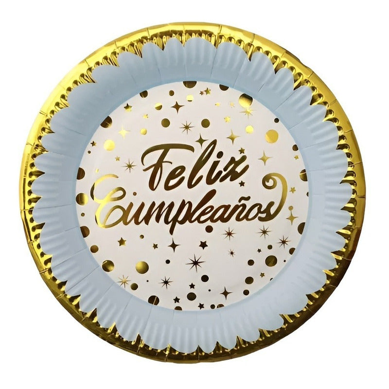 10 Platos De Cumpleaños Feliz Cumpleaños Decoración 1021