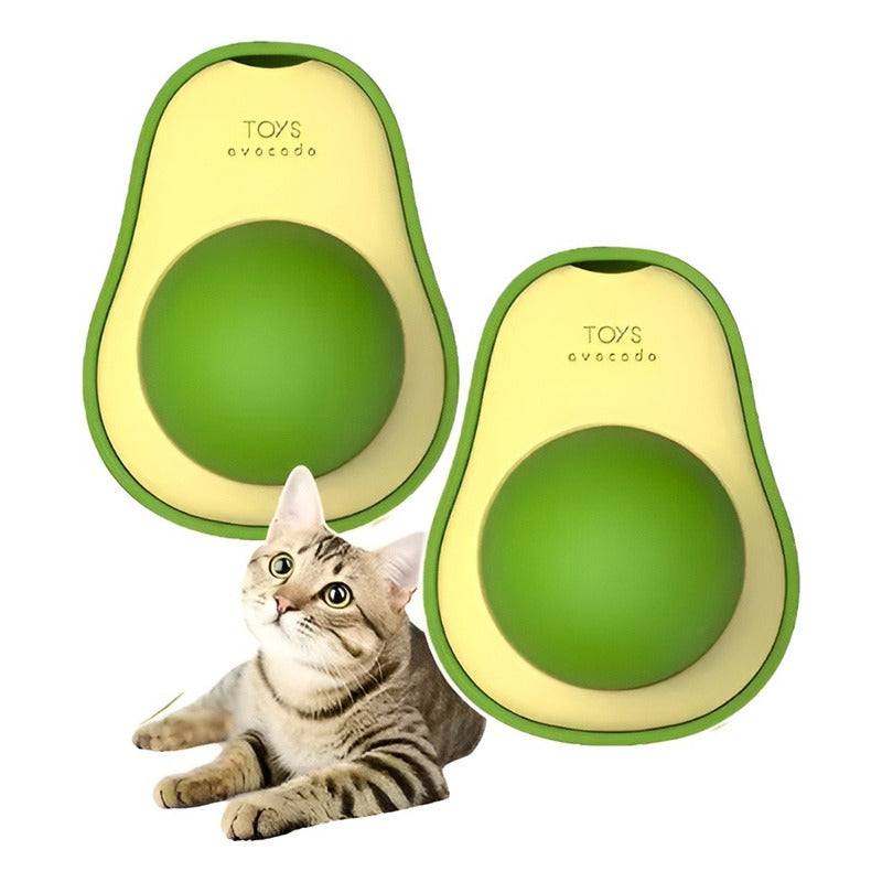 Pack 5 Juguete Catnip Para Gato Bola Giratoria Catnip Hierba