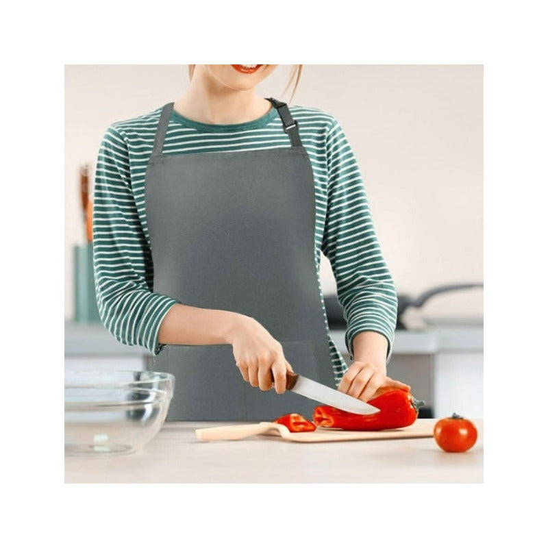 2 Delantal De Cocina Delantal Pechera Impermeable Delantal